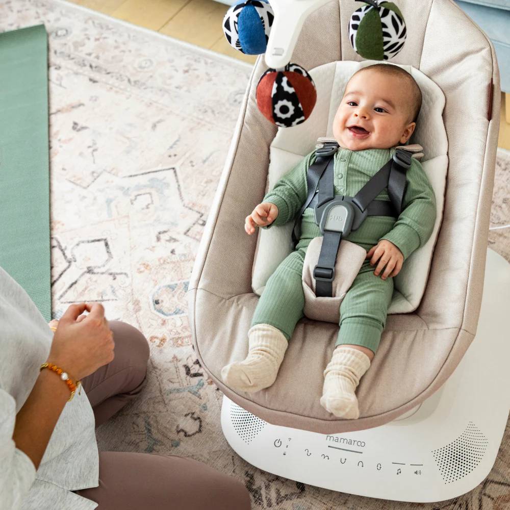 Uppababy Mamaroo ljuljačka za bebe, Jake Charcoal Melange