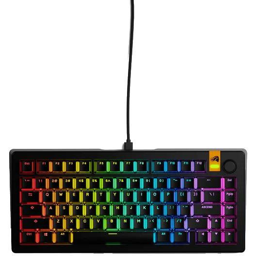 Glorious Gaming GMMK 3 HE 75% Prebuilt tipkovnica Igranje USB QWERTY US Engleski Crno