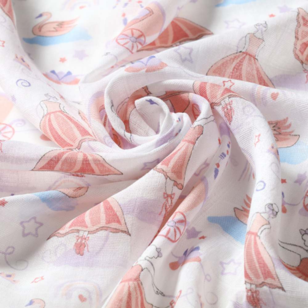 BabyOno Tetra pelene Muslin Balerina, boja breskve