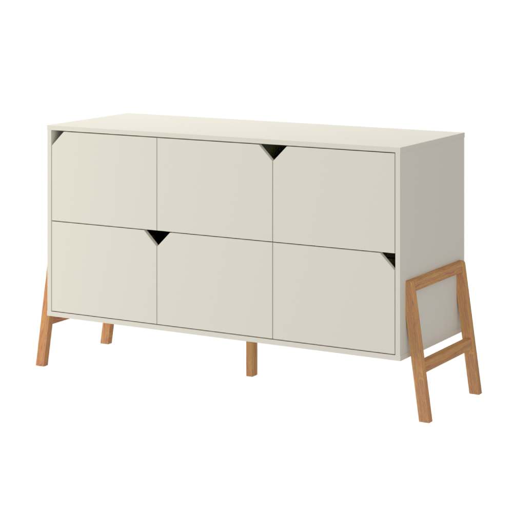 Bellamy Lotta komoda s 6 ladica, latte