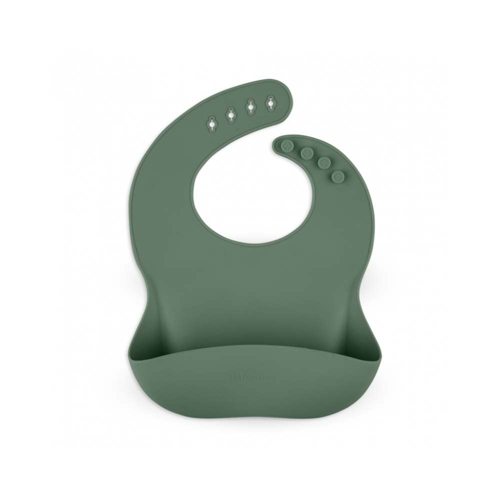 PETITE&MARS Silikonski podbradak 6 m+ Take&Match, Misty Green