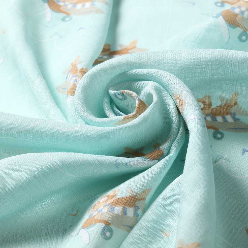 BabyOno Bambus tetra pelene Avioni, mint