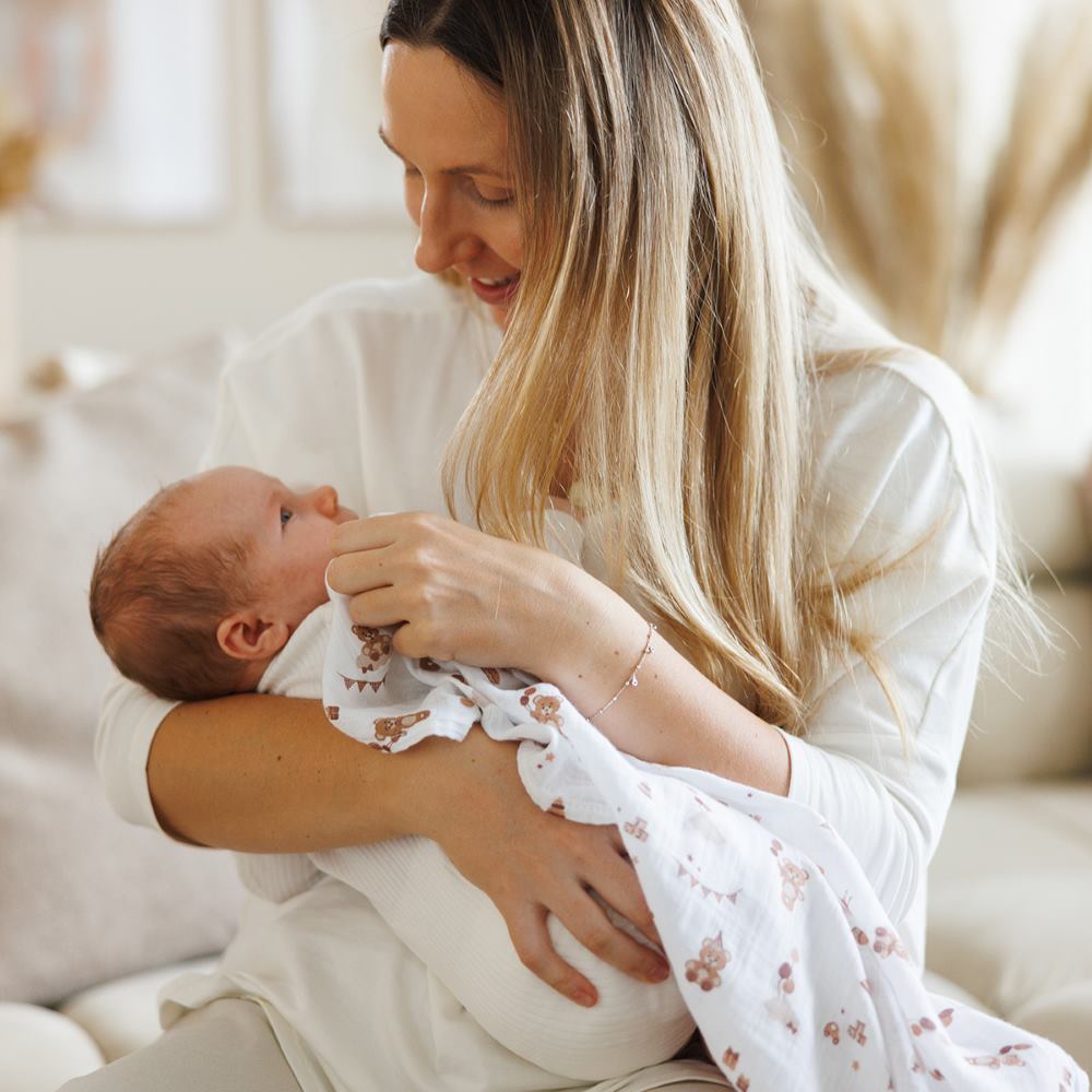 BabyOno Tetra pelene Muslin Rođendan, bež