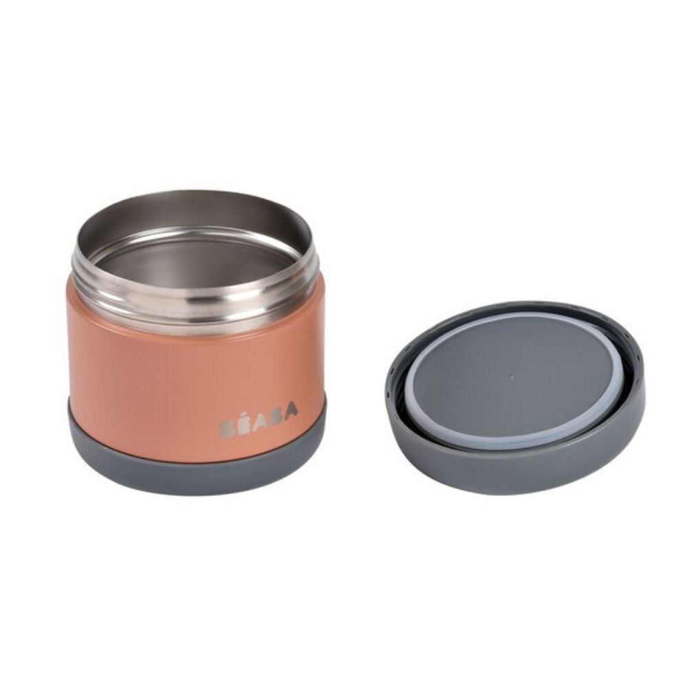 Beaba Termo posudica za hranu, 500 ml, Mineral Grey/Terracotta
