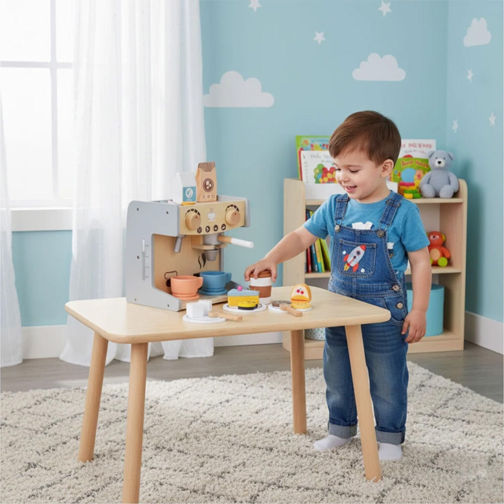 Ecotoys Drveni aparat za kavu 2u1