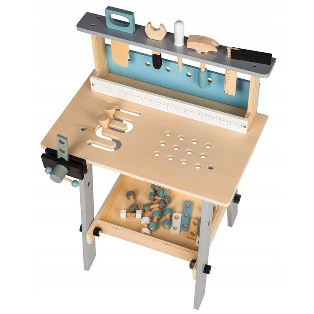 Ecotoys Stol za igru Mali Majstor s alatom od 32 dijelova, New