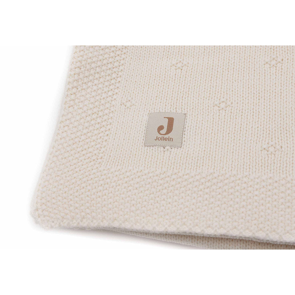 Jollein Cosy Knit deka 100x150 cm, Ivory