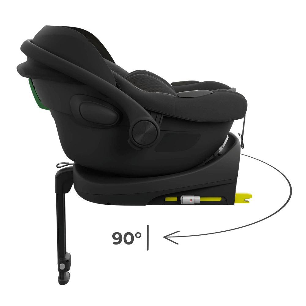 Kinderkraft autosjedalica I-LITE i- Size s ENDURA SAFE FX bazom 0-13 kg (40-87 cm), Black