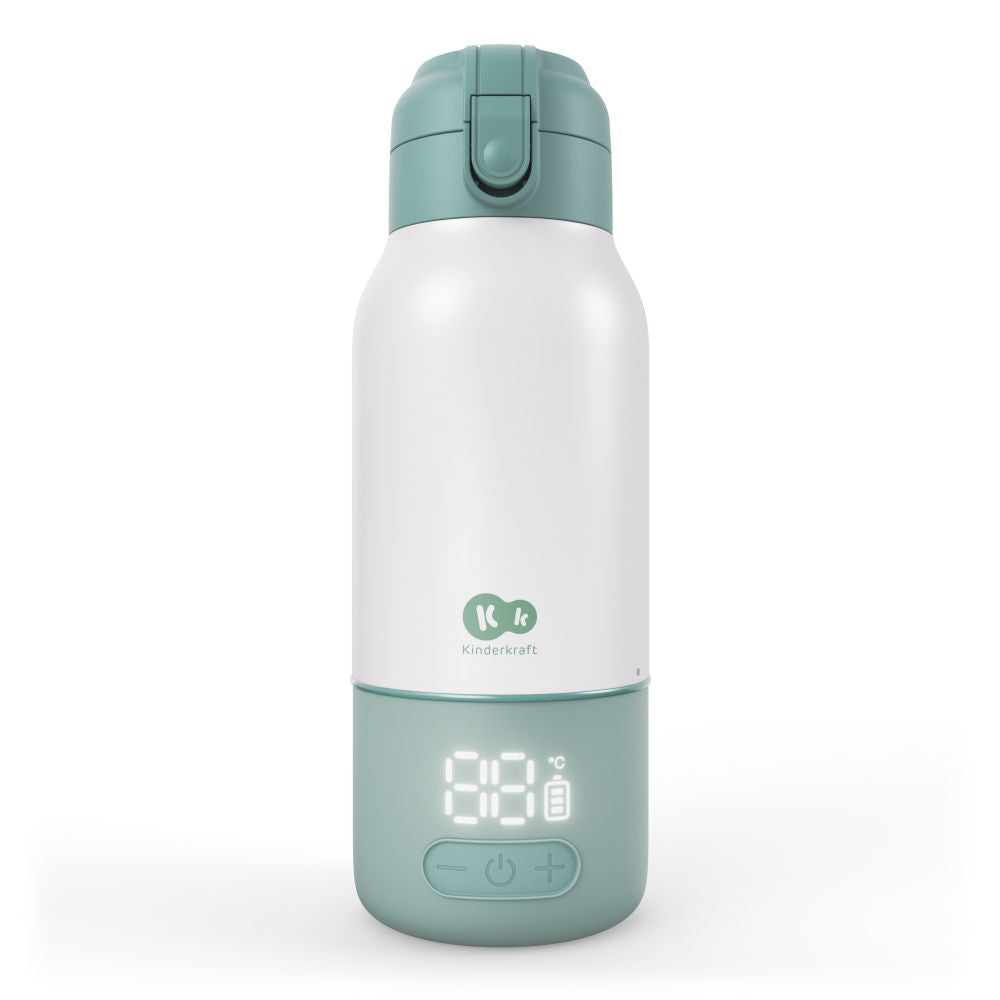Kinderkraft GAJA prijenosni grijač - bočica/termosica s baterijom 500 ml, Green
