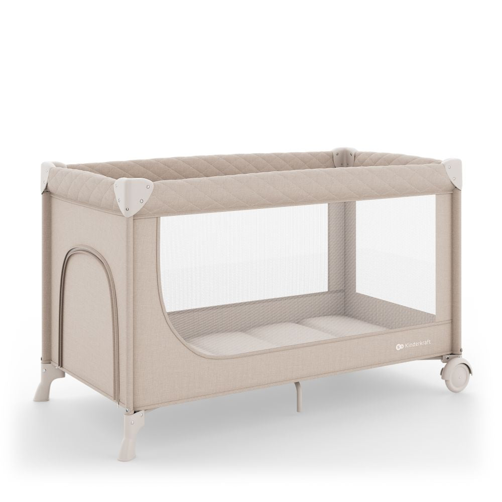 Kinderkraft Putni krevetić LEODY UP, Beige