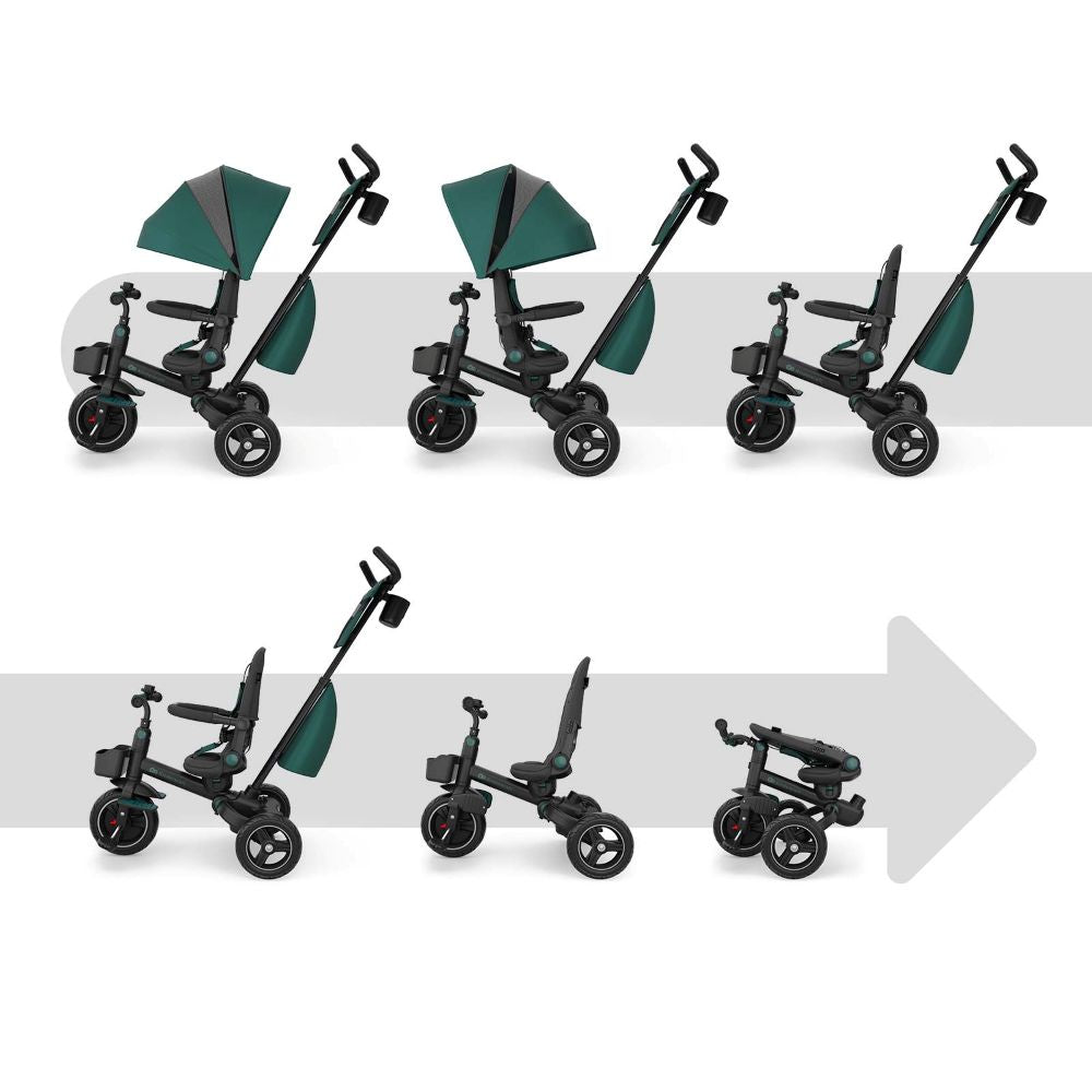 Kinderkraft Tricikl SPINSTEP 2 PLUS, zeleni