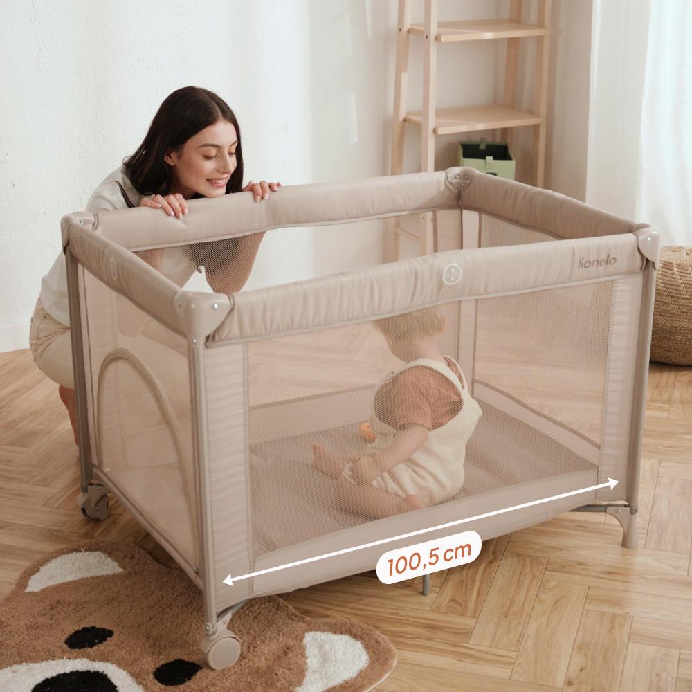 Lionelo putni krevetić 2u1 Amelie, Beige Sand