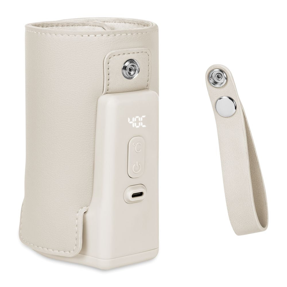 Lionelo Thermup Go Plus električni prijenosni grijač bočica - TERMOSICA s baterijom - Beige Calm