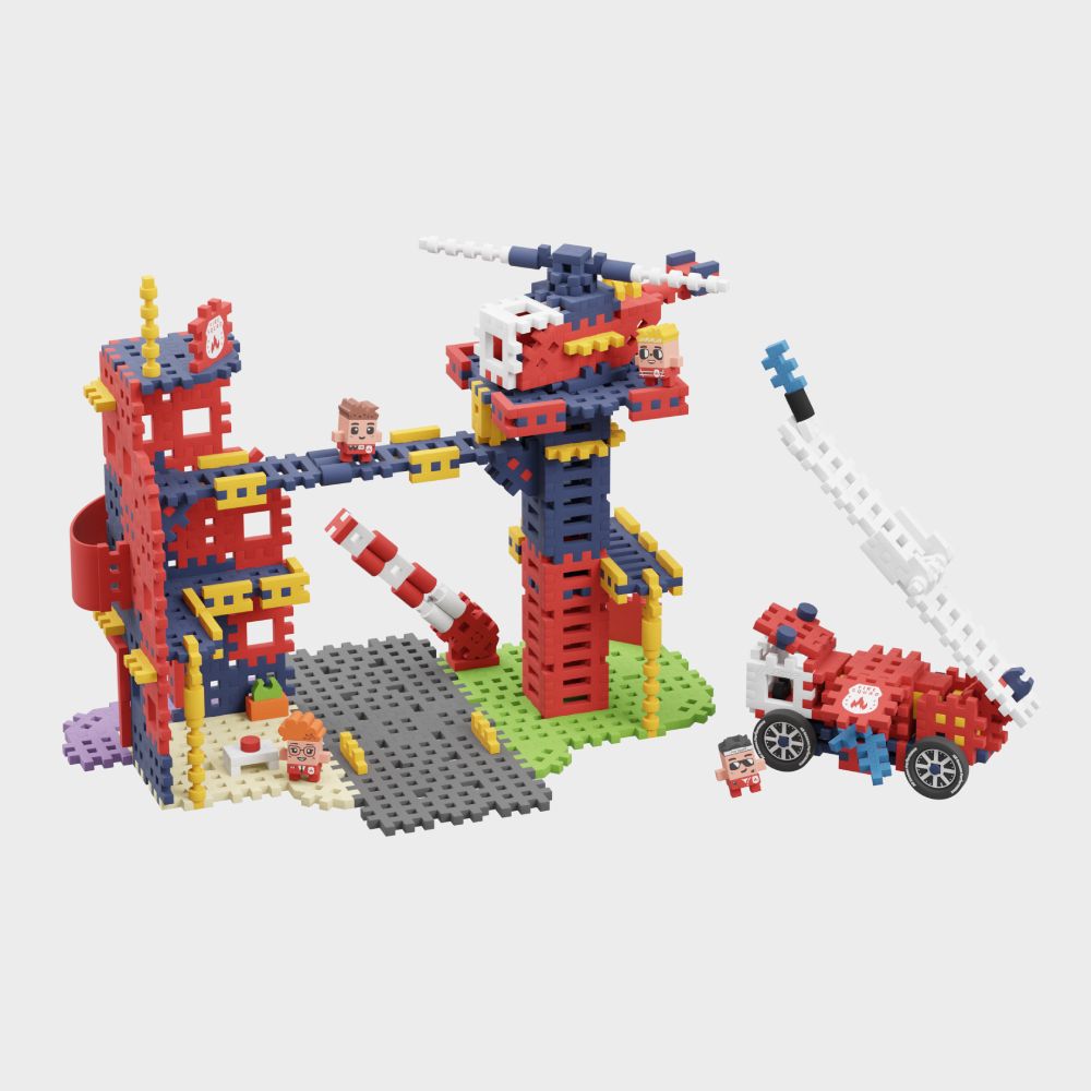 Marioinex Mini Waffle City 280 kom, Fire Station
