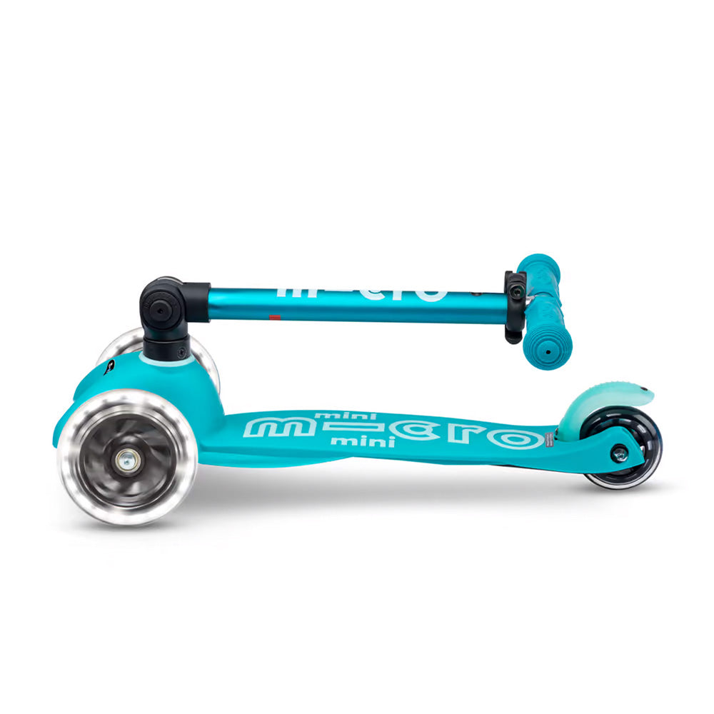 Micro Mini Deluxe LED sklopivi romobil, Aqua