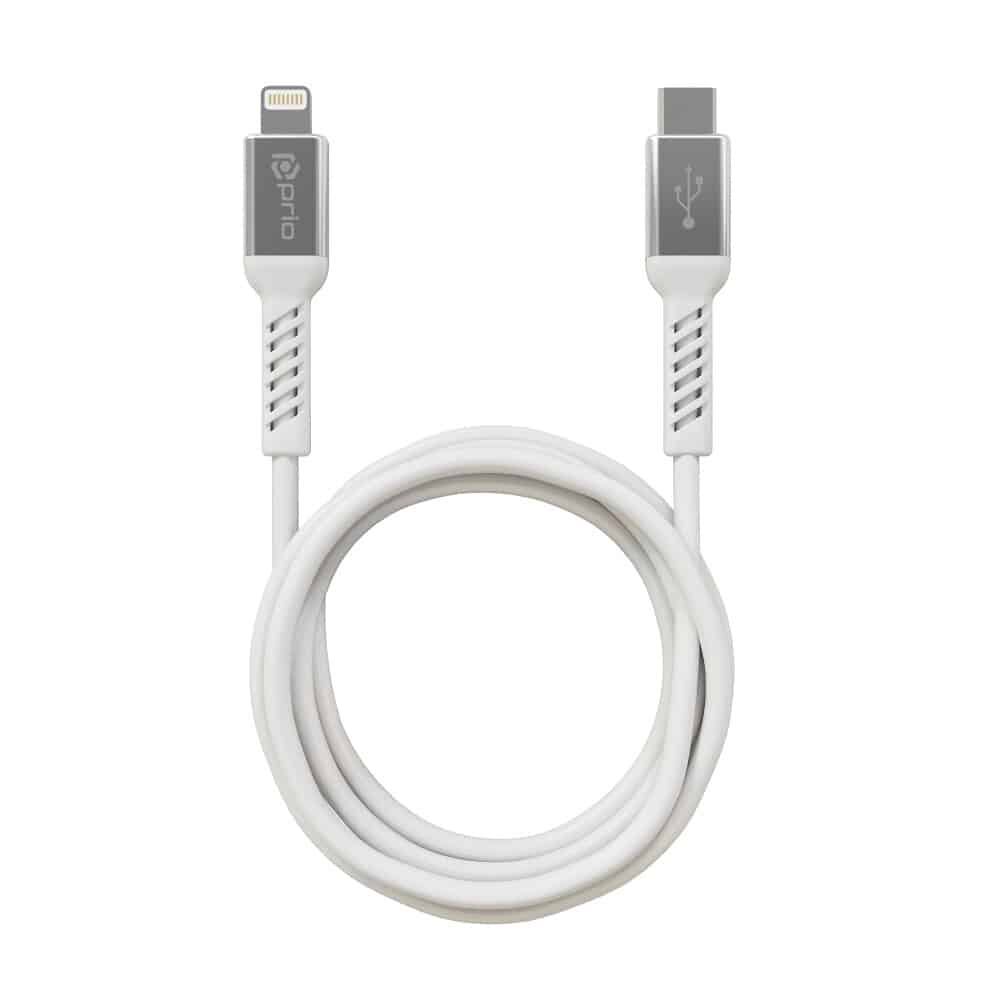 Prio Charge & Sync USB C v Lightning kabel MFi certificiran 2 m bele barve