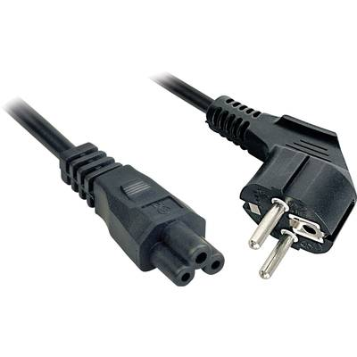 Lindy 2m, CEE 7/7 - IEC 320 C5 Crno CEE7/7 C5 spoj