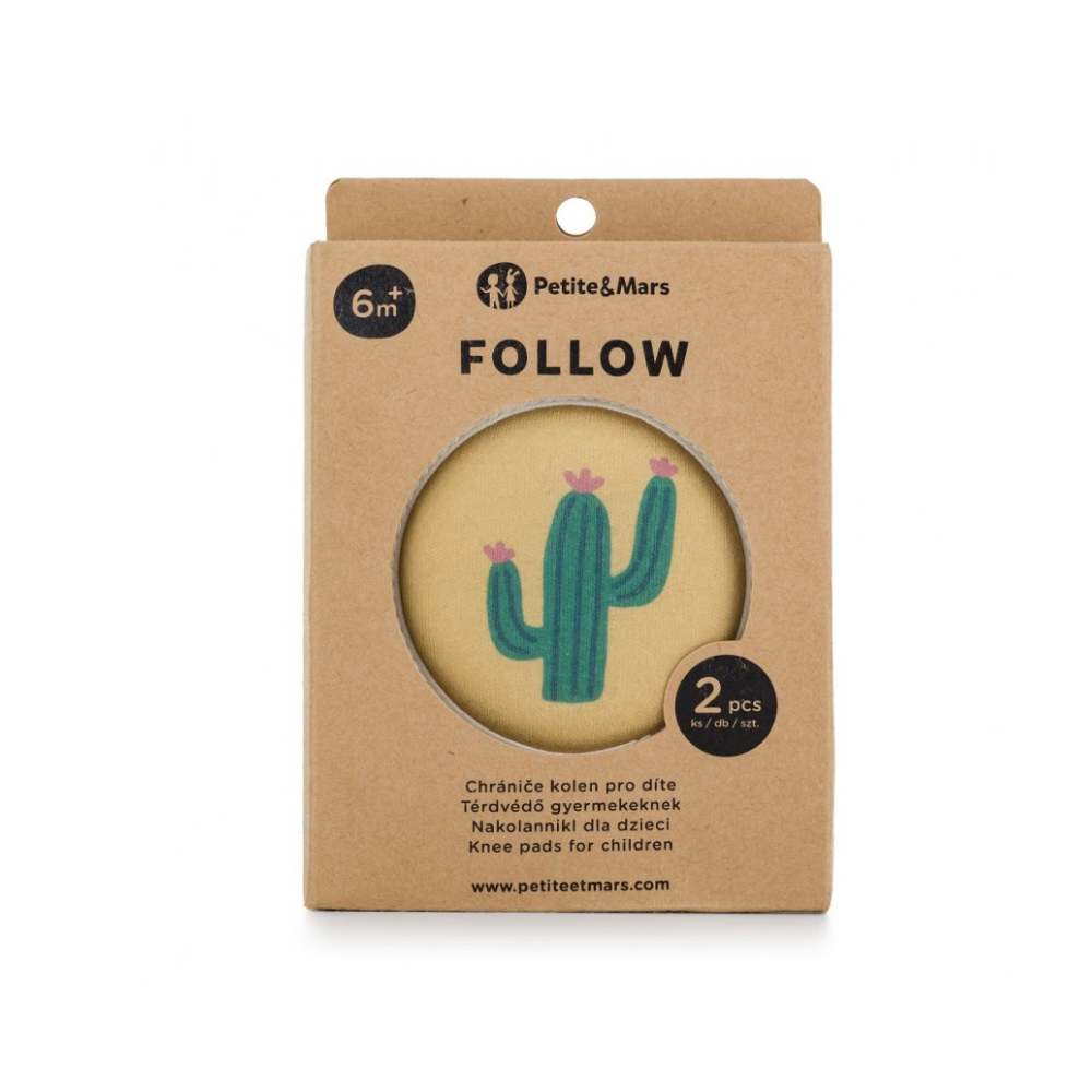 PETITE&MARS Zaštita za koljena za puzanje 6 m+ Follow, Intense Ochre