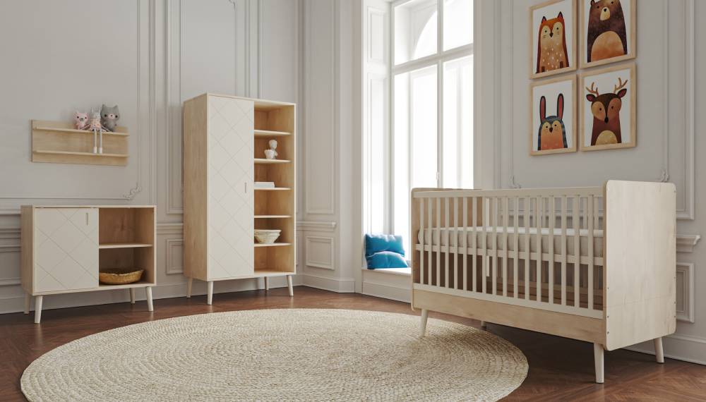 Faktum Peak kinderbet/krevet 140x70 cm, Natural Oak-White