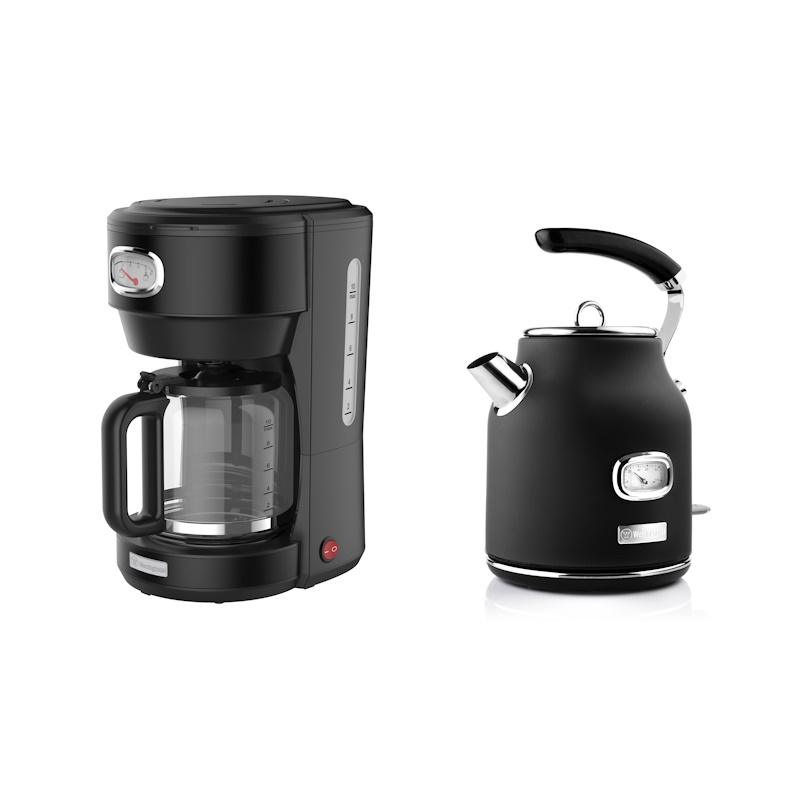 Westinghouse Retro Black coffee set