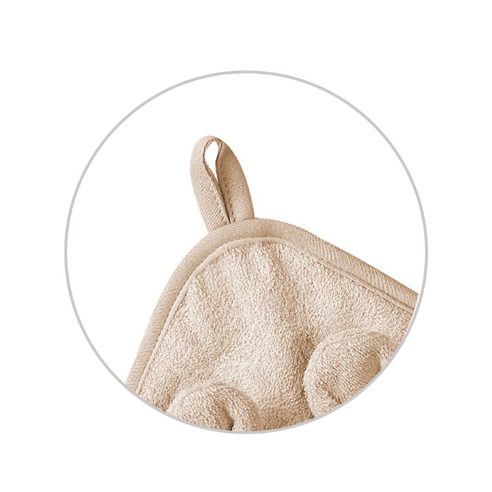 BabyOno Ručnik bambus 100x100 cm, with ears, tamno bež