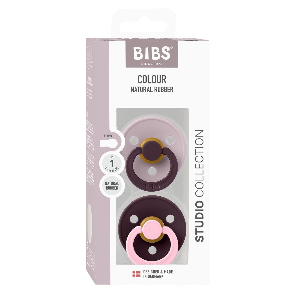 BIBS Studio Colour dude (okrugle) Fusion -  Dusky Lilac Plum mix (vel.1)