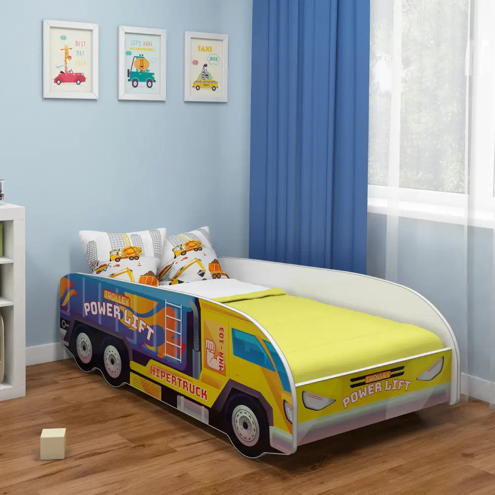 Dječji krevet ACMA TRUCK 140x70 cm 04 Kiper