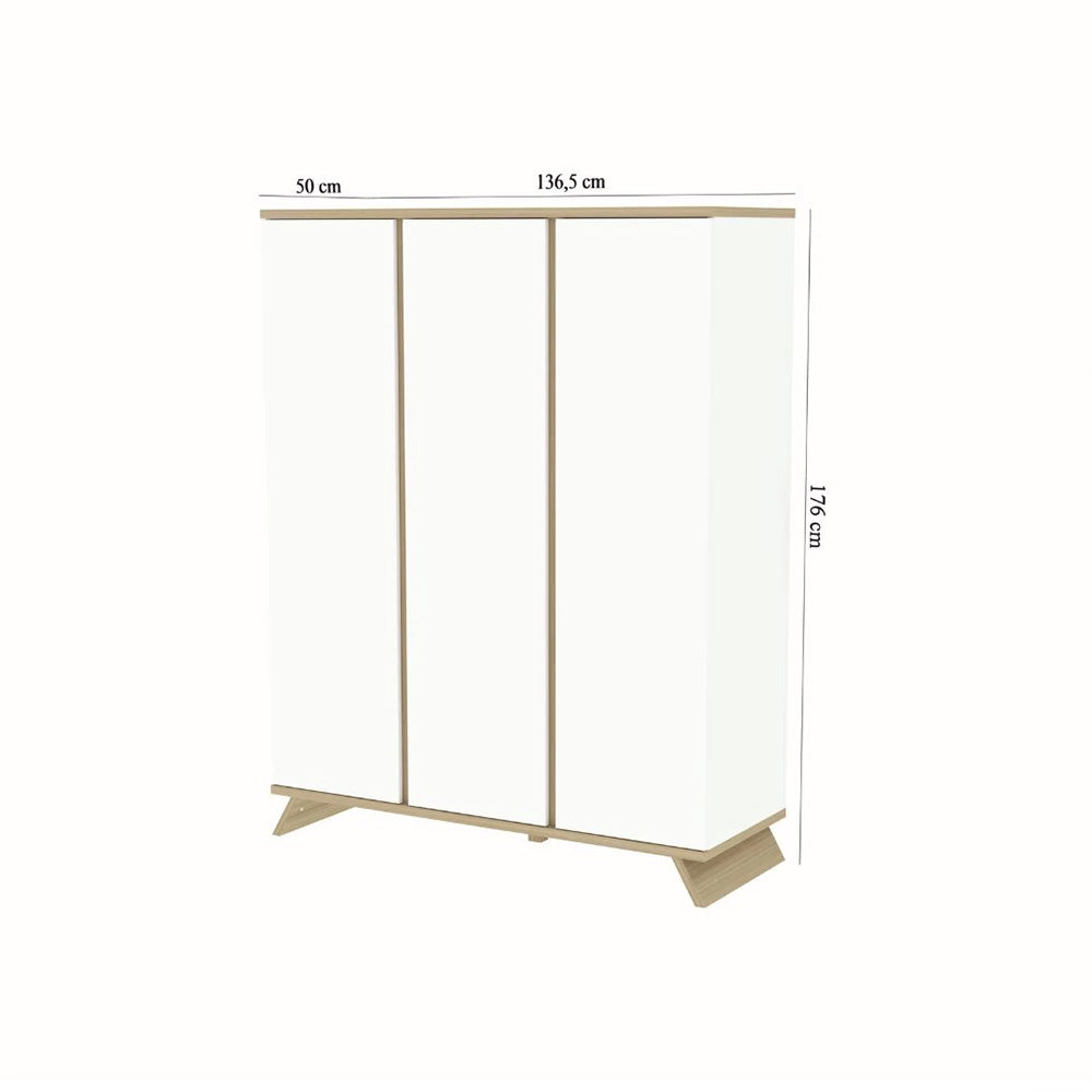 Faktum Sienna XL ormar s 3 vrata, White