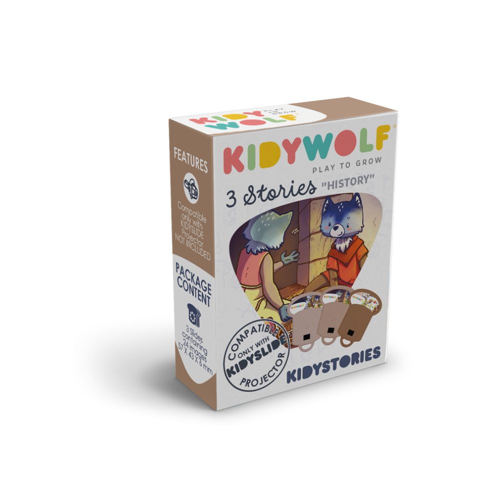 KIDYWOLF Set od 3 priče za projektor- Povijest