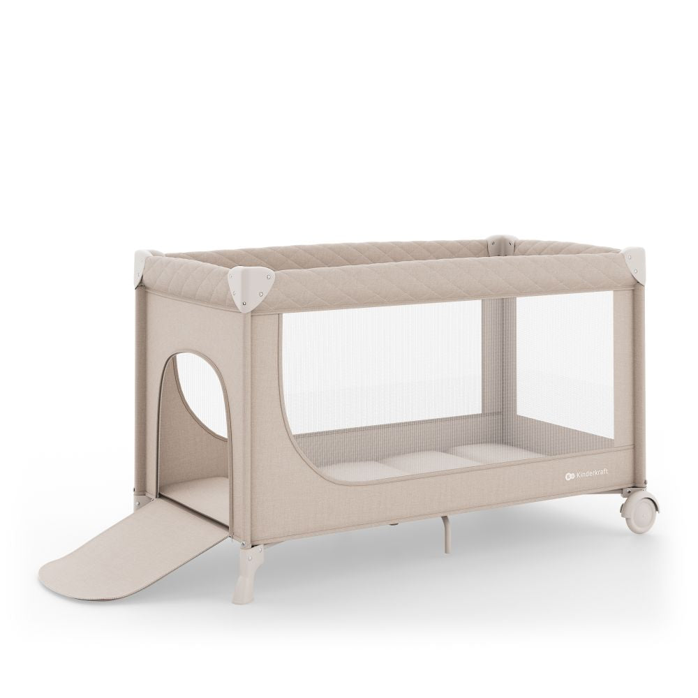 Kinderkraft Putni krevetić LEODY UP, Beige
