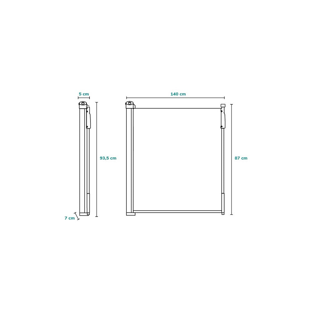 Lionelo zaštitna ograda Tulia do 140 cm, Grey