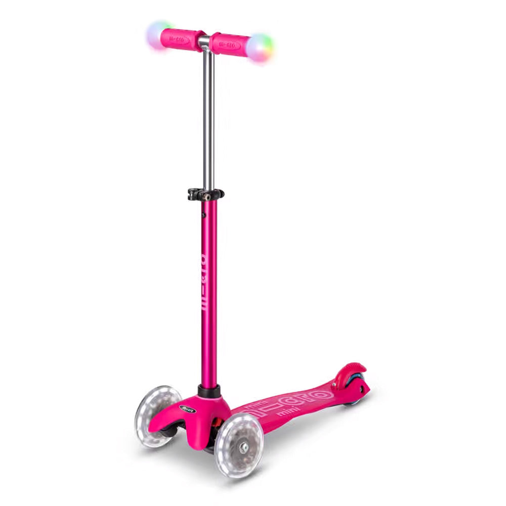 Micro Mini2Grow Deluxe Magic LED romobil i guralica, Pink