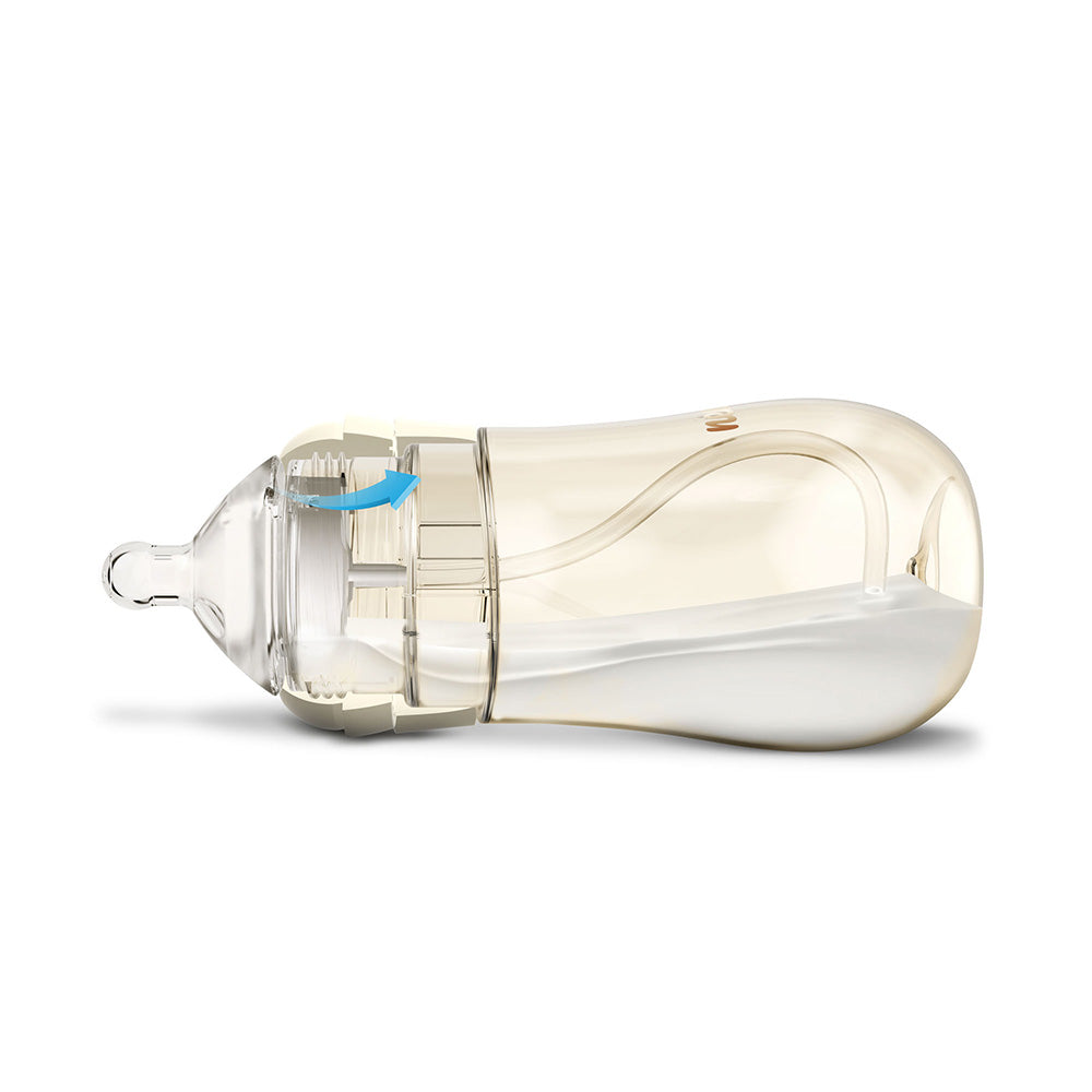 NENO MIO Rabbit 3u1 bočica za hranjenje 300 ml, Brown