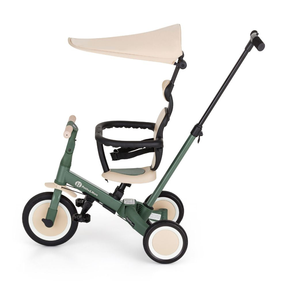 PETITE&MARS Tricikl Turbo Plus 5 u 1, Misty Green