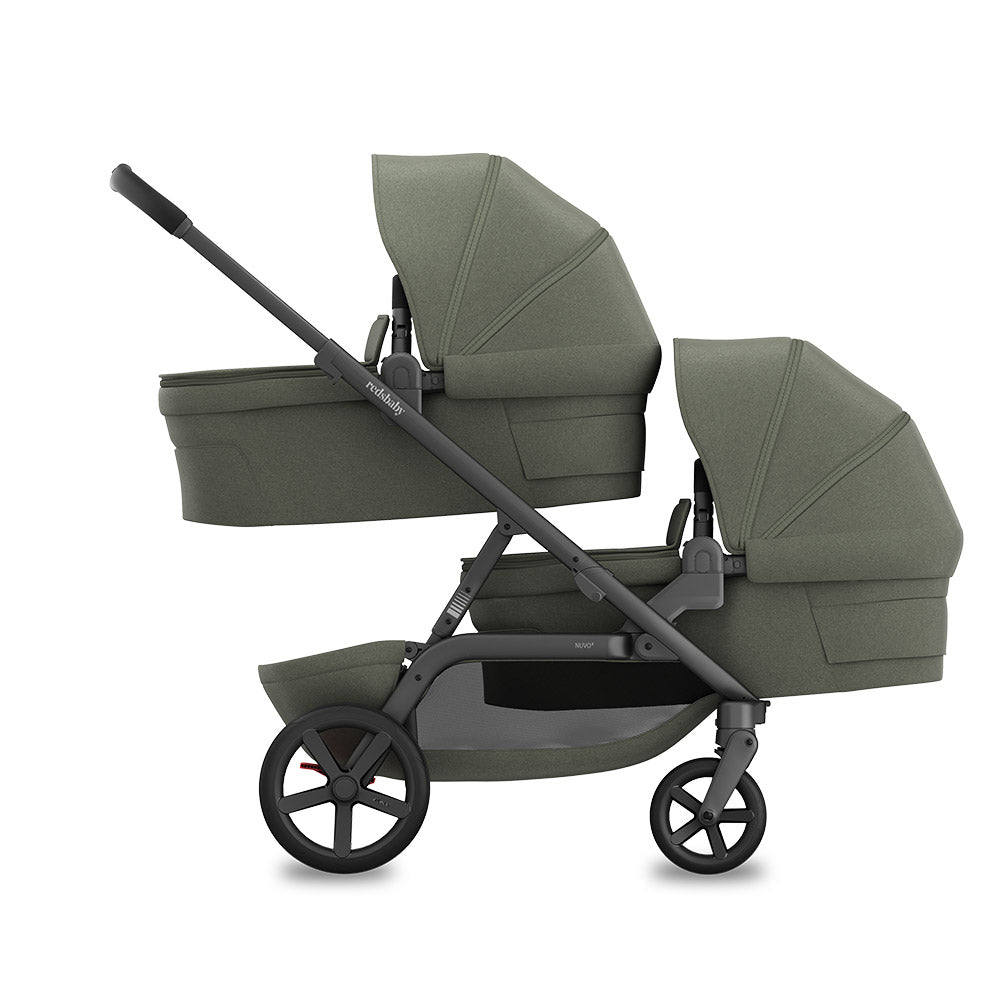 REDSBABY NUVO 2 Twin dječja kolica za blizance 2u1, Sage