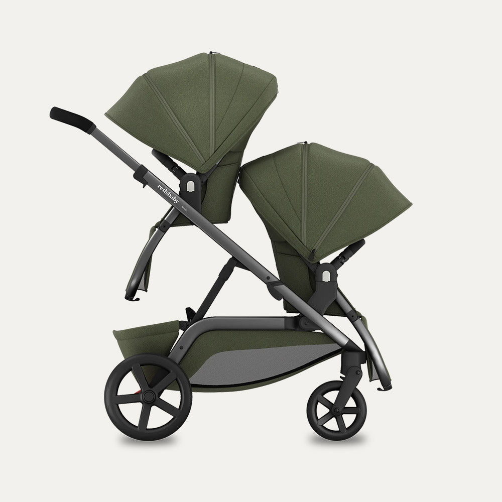 REDSBABY NUVO Twin dječja kolica 2u1 Gun Metal, Ivy B