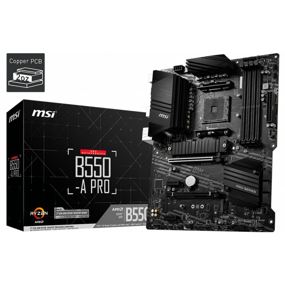 MSI B550-A PRO matična ploča AMD B550 Priključnice AM4 ATX