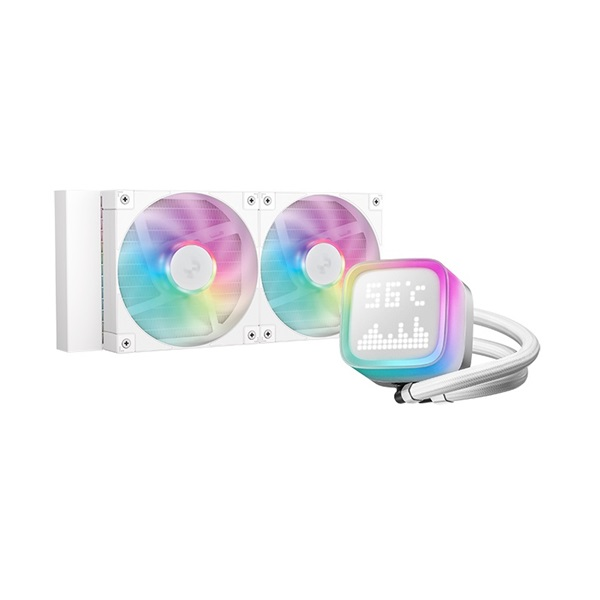 DeepCool LP240 Kućište računala, Procesor Sve-u-jednom vodeno hlađenje 12 cm Bijelo 1 kom