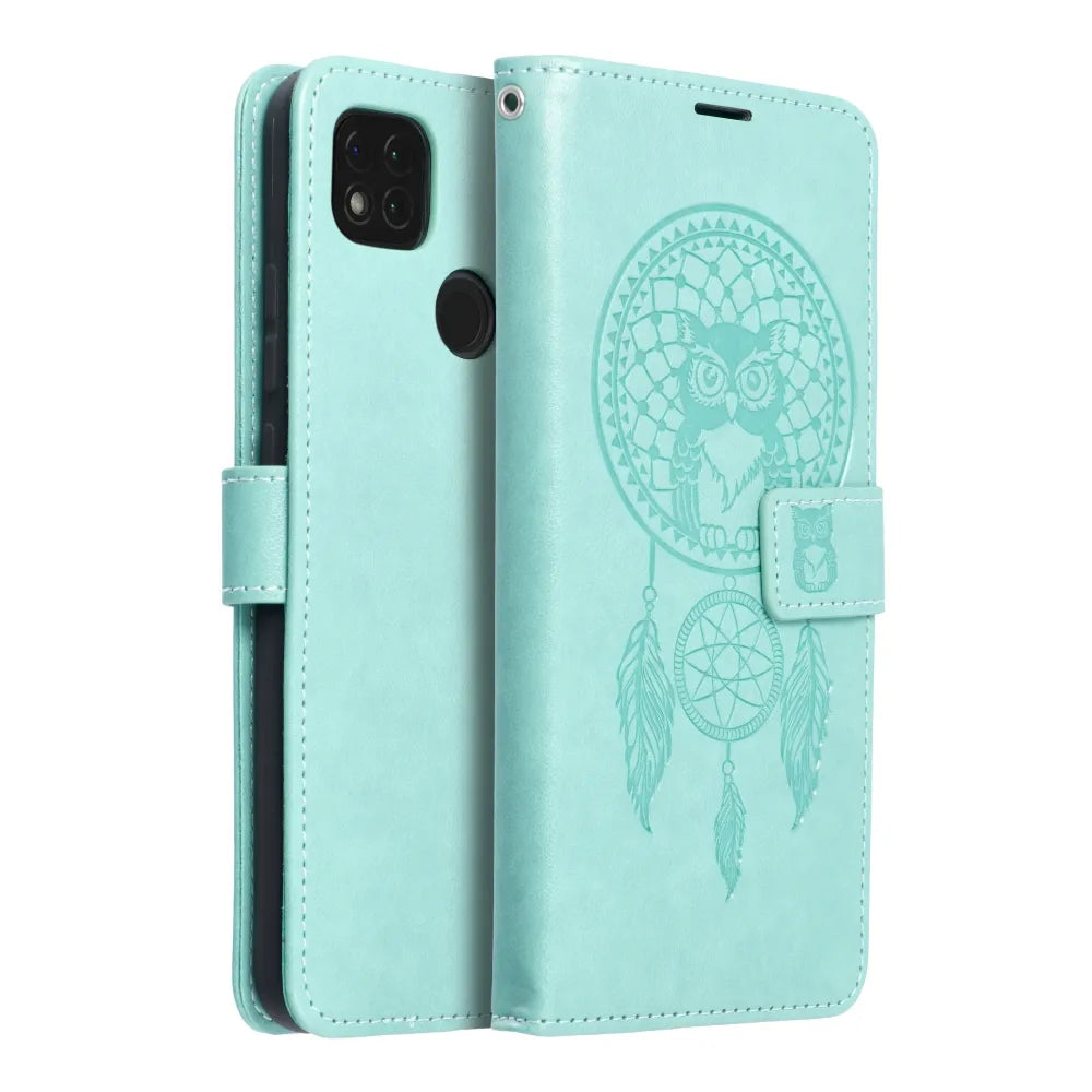 Forcell MEZZO preklopna torbica za XIAOMI Redmi 9C / Redmi 9C NFC dreamcatcher zelena