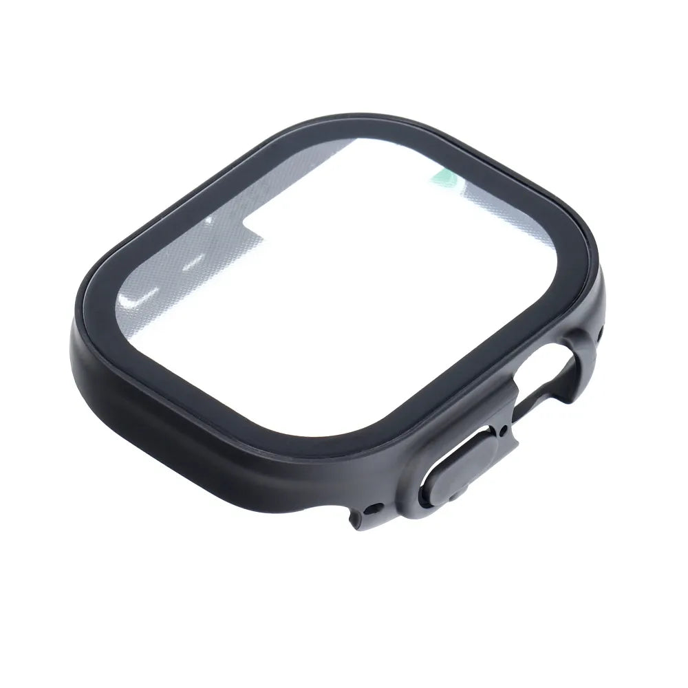 Bestsuit fleksibilna zaščitna torbica s steklom za Apple Watch Ultra/Ultra 2 49 mm – črna