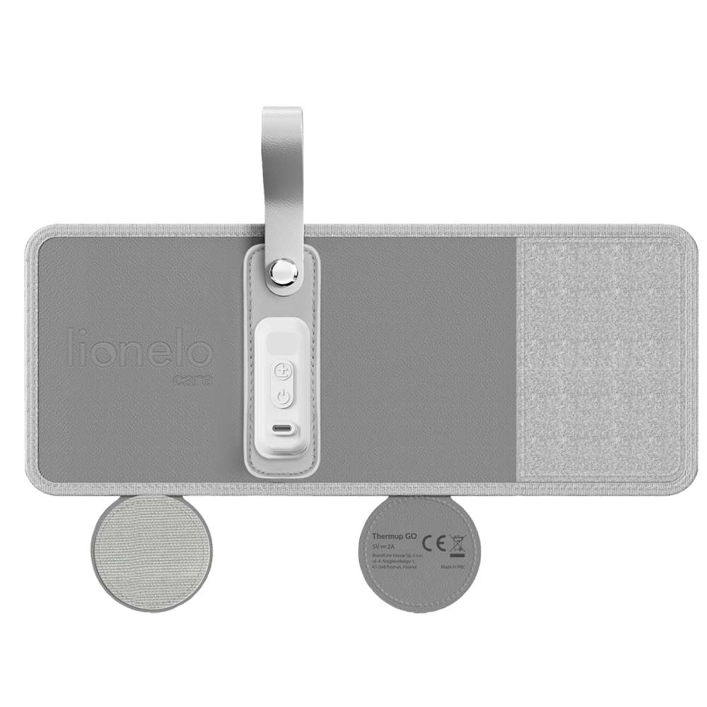 Lionelo Thermup Go električni prijenosni grijač bočica - TERMOSICA - Grey Silver