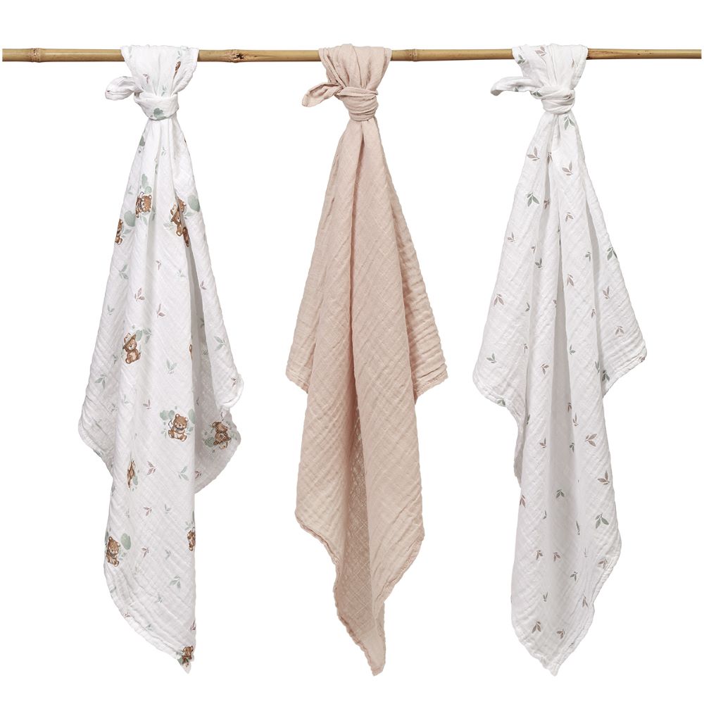 BabyOno Tetra pelene Muslin Medo, bež