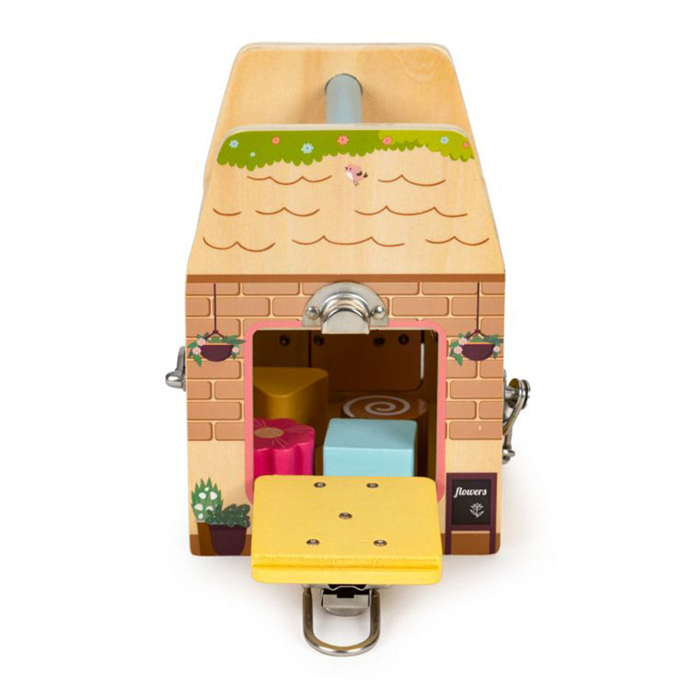 Ecotoys Drvena edukativna kocka Store s bravicama