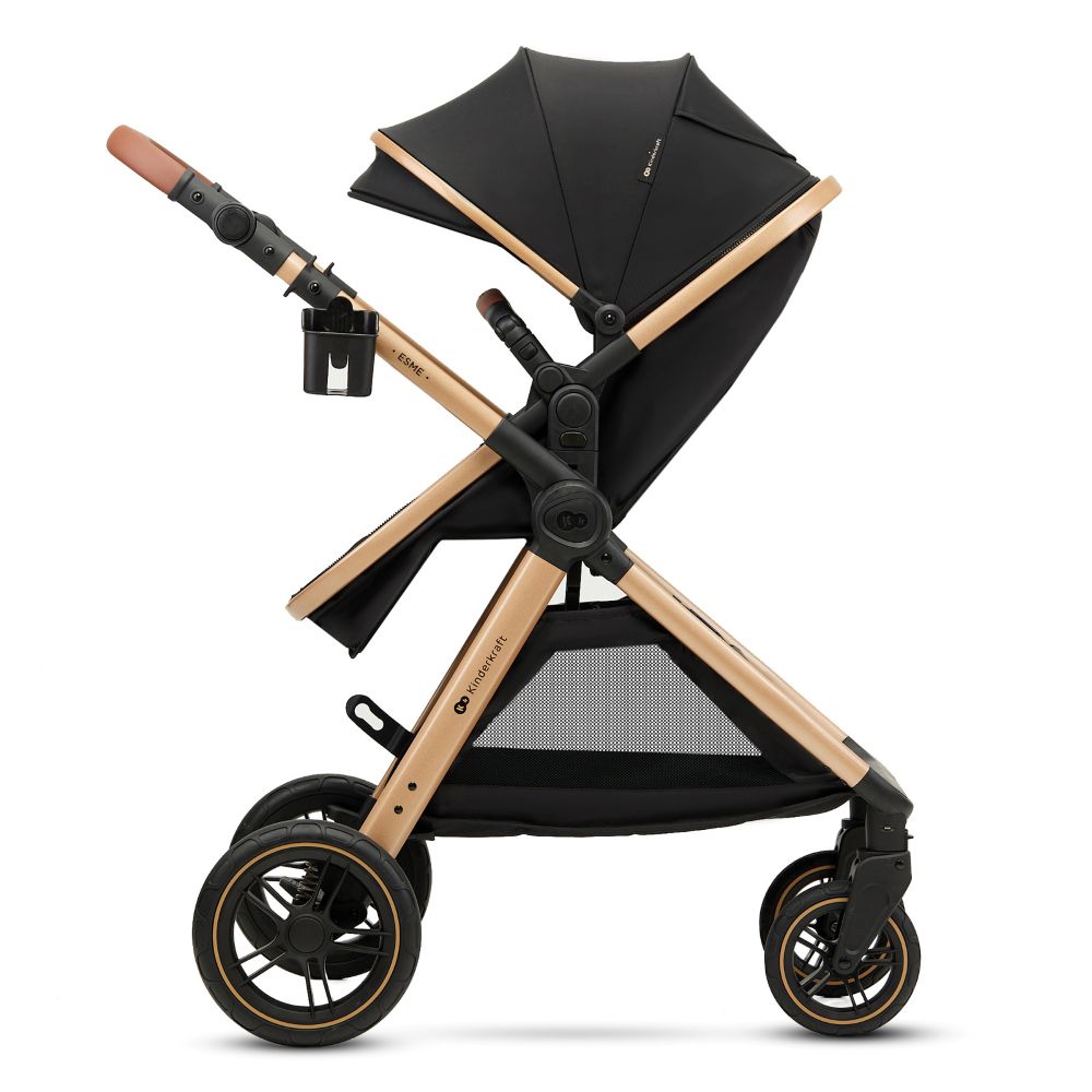 Kinderkraft Kolica Esme Pro 3u1 MINK PRO 2, Pure Black