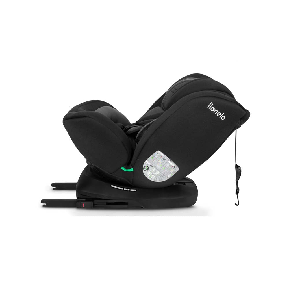 Lionelo autosjedalica Bastiaan i-Size 0-36 kg (40-150 cm) 360, Black Grey