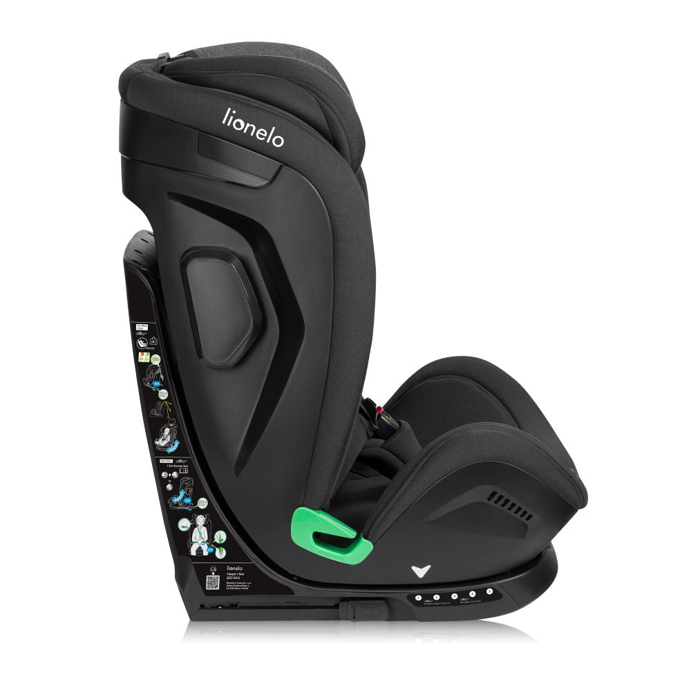 Lionelo autosjedalica Harper i-Size 9-36 kg (76-150 cm), Black Carbon Grey