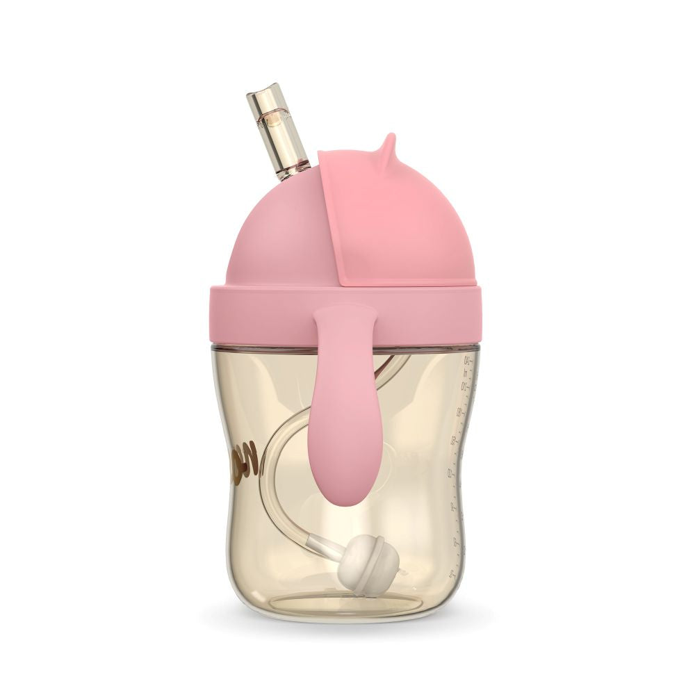 NENO BEBESITO bočica sa slamkom 240 ml, roza