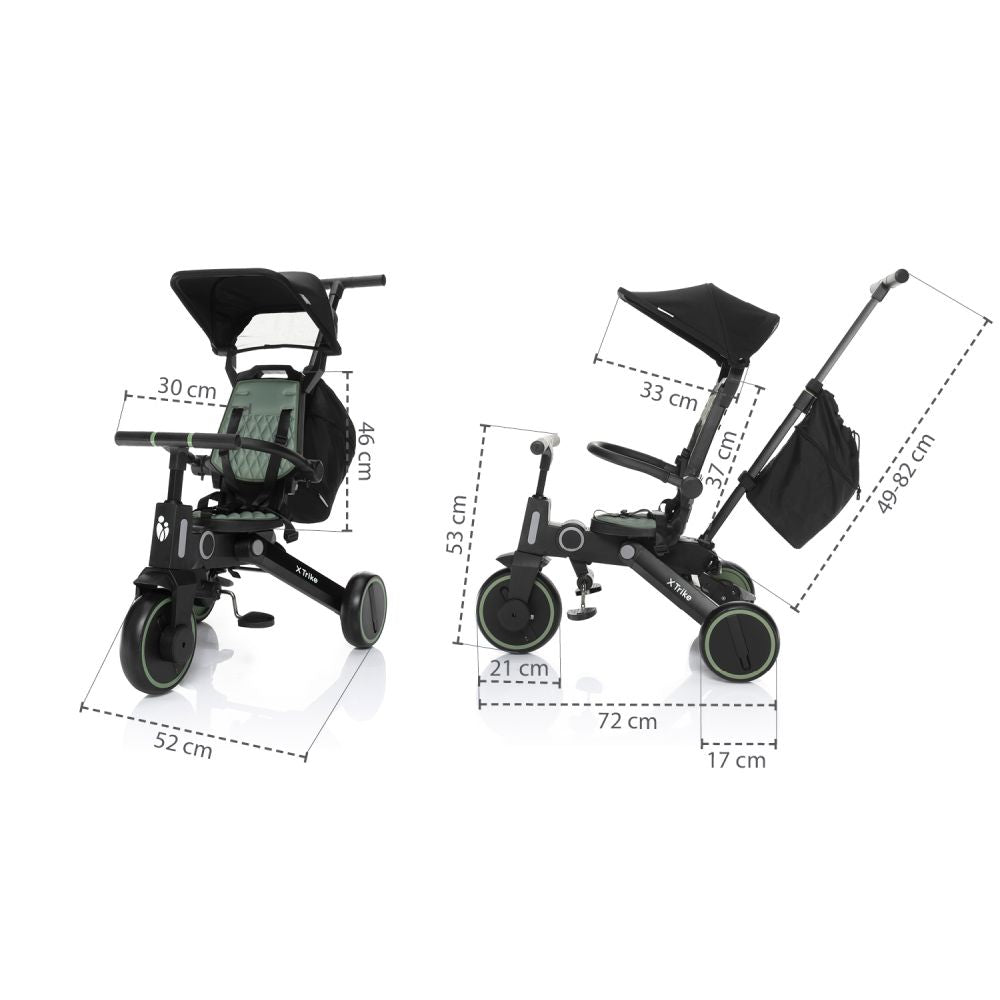 Zopa Tricikl X-Trike, District Green