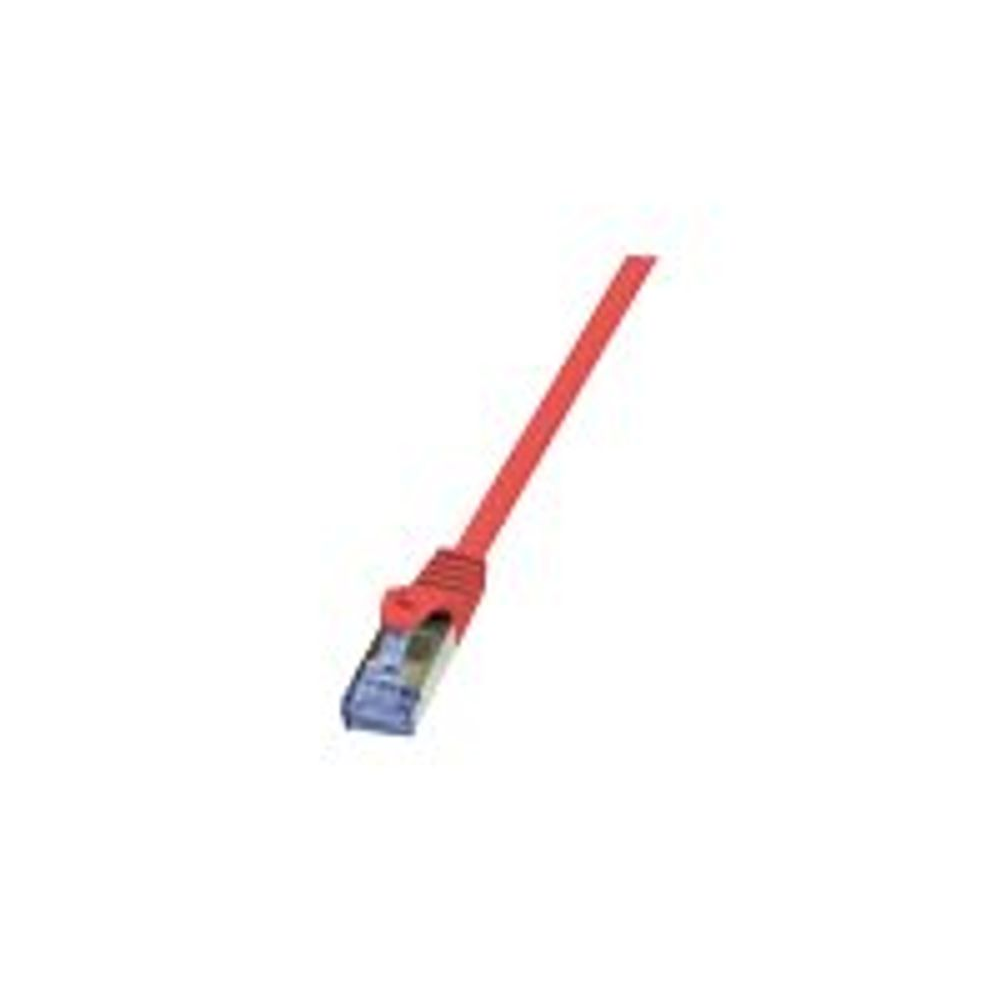 LogiLink 0.25m Cat.6A 10G S/FTP kabel za umrežavanje Crveno 0,25 m Cat6a S/FTP (S-STP)