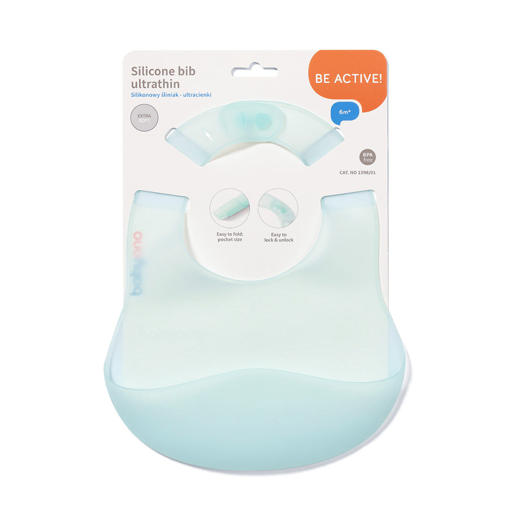 BabyOno Silikonski podbradak ultrathin 6 m+, mint